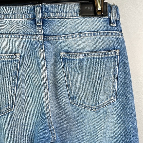 OBEY Propaganda No89 The Sundays Straight Jeans Boyish Cut High Waisted Blue 28 - Picture 8 of 15